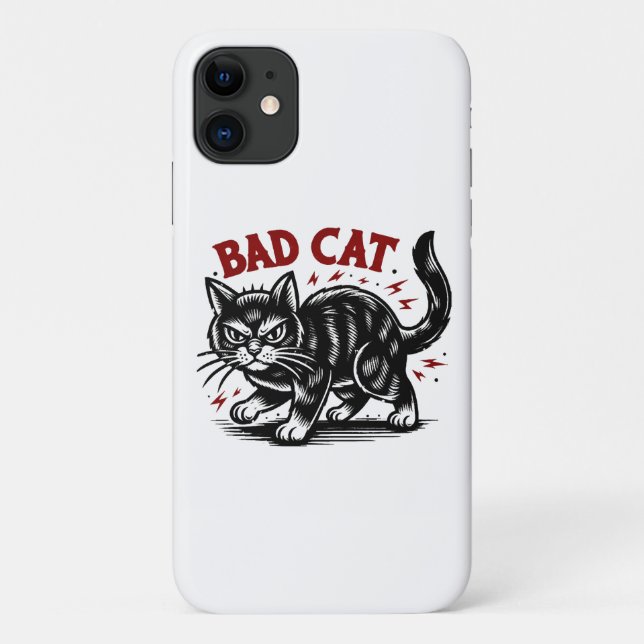 Bad Cat Case-Mate iPhone Case (Back)