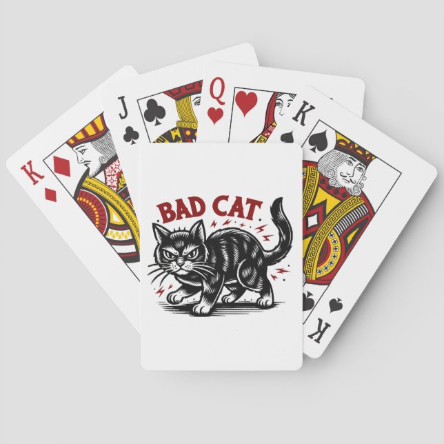 Bad Cat Playing Cards (Back)