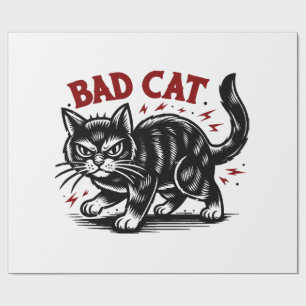 Bad Cat Wrapping Paper