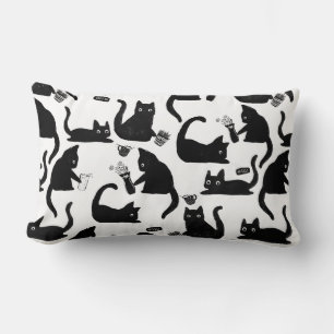 Bad Cats Knocking Stuff Over Lumbar Cushion