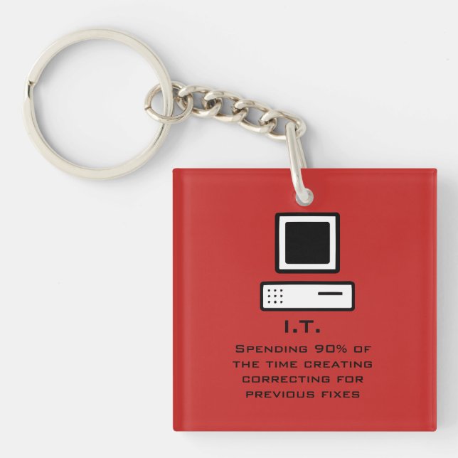 Bad Computer science Key Ring (Front)