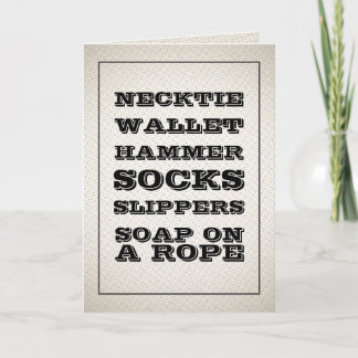 Bad Dad Gifts Funny Father's Day Card