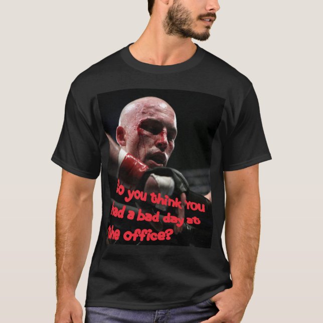 "Bad day at the office" dark T-shirt (Front)
