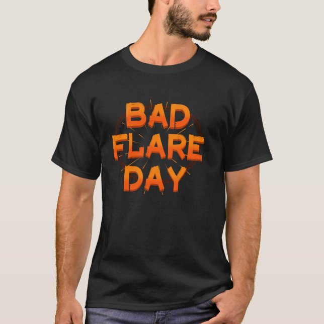Bad Day Crps Complex Regional Pain Syndrome Orange T-Shirt (Front)