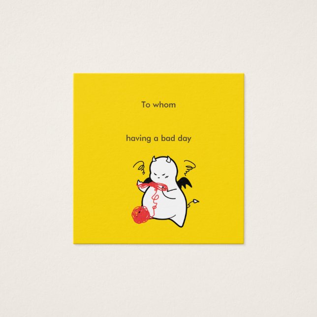 Bad Day Devil message (Front)