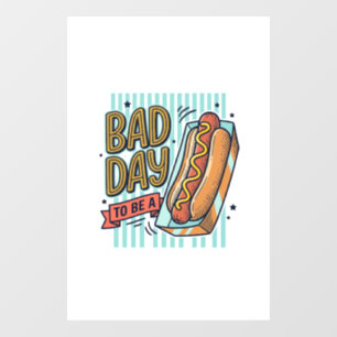 Bad Day Hot Dog Retro Vector Shirt Design_1