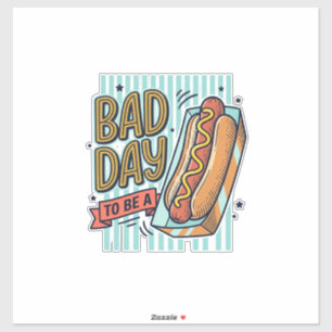 Bad Day Hot Dog Retro Vector Shirt Design_1