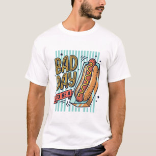 Bad Day Hot Dog Retro Vector Shirt Design_1