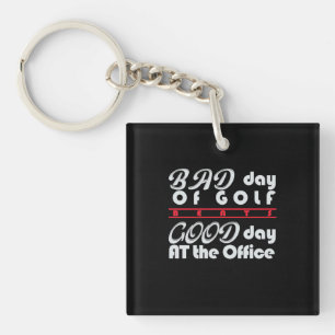 Bad Day Of Golfer Key Ring