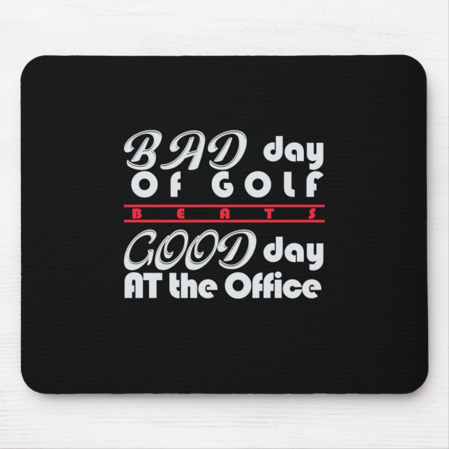 Bad Day Of Golfer Mouse Pad (Front)