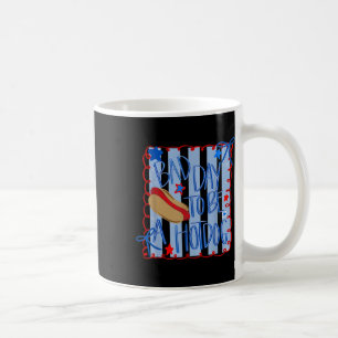 Bad Day To Be A Hotdog 4th Of July Coquette Bow Coffee Mug