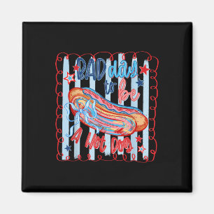 Bad Day To Be A Hotdog 4th Of July Coquette Bow Magnet