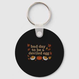 Bad Day To Be Deviled Eggs Funny Retro Vintage Tha Key Ring