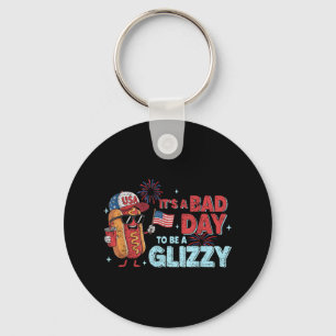 Bad Days Hotdog Wiener Glizzy Firework 4th July Pa Key Ring