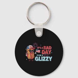 Bad Days Hotdog Wiener Glizzy Firework 4th July Pa Key Ring