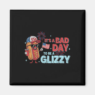 Bad Days Hotdog Wiener Glizzy Firework 4th July Pa Magnet