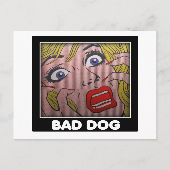 bad dog 2 postcard (Front)