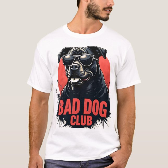BAD DOG CLUB – Rottweiler Streetwear T-Shirt (Front)