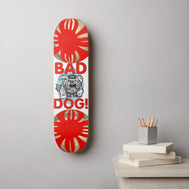 Bad Dog Skateboard (Wall Art)
