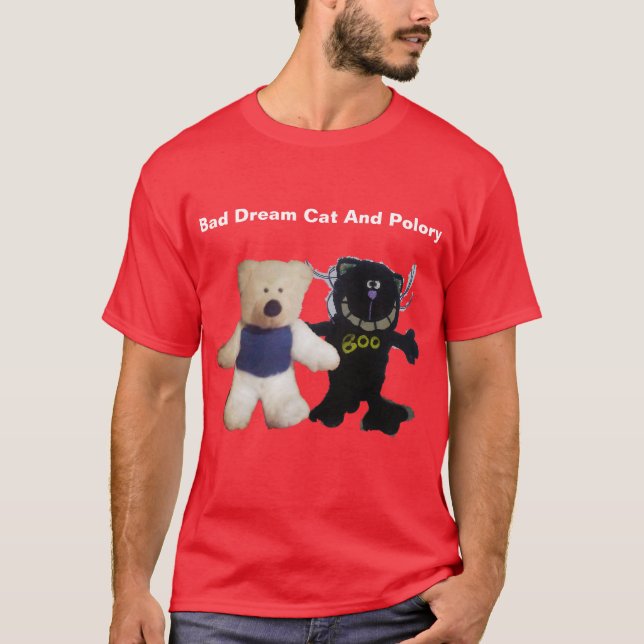 Bad Dream Cat And Polory Official T-Shirt (Front)