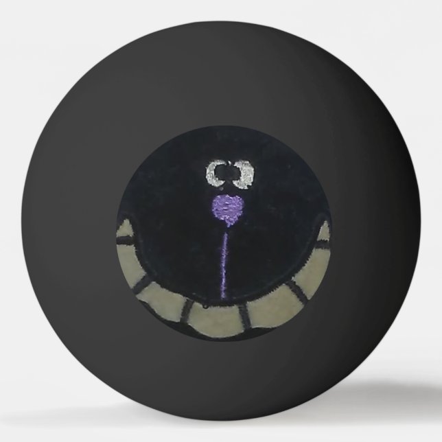 Bad Dream Cat Ping Pong Ball (Front)