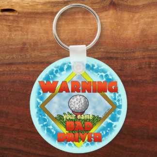 Bad Driver Golf Key Ring