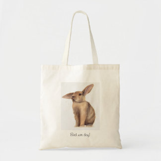 Bad Ear Day Painted in Watercolour Tote Bag