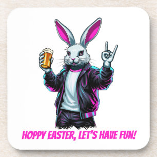 Bad Easter Bunny! Hoppy Easter, Let’s Have Fun! Coaster