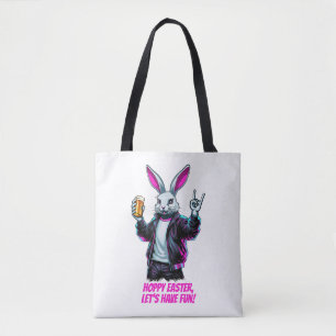 Bad Easter Bunny! Hoppy Easter, Let’s Have Fun! Tote Bag