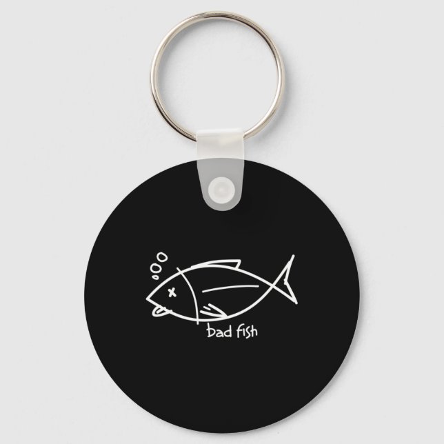 Bad Fish Key Ring (Front)