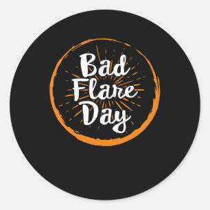 Bad Flare Day Complex Regional Pain Syndrome Aware Classic Round Sticker