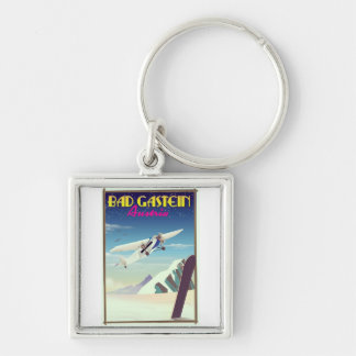 Bad Gastein Austria Snowboarding poster Key Ring