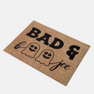 Bad-Ghost-Boujee Fall  Halloween Welcome Doormat