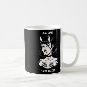 Bad Girls Taste Better Tattoo Devil Halloween Men Coffee Mug