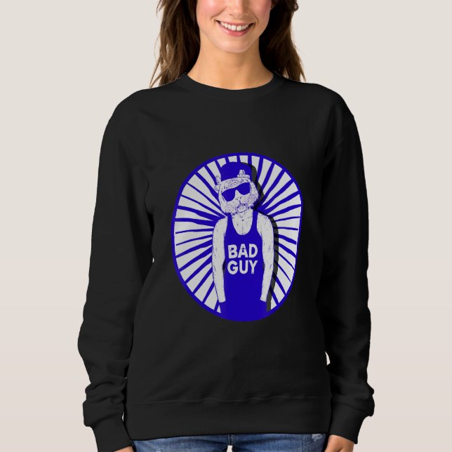 Bad Guy Hipster Tiger Pineapple Freethinker New Ag Sweatshirt (Front)