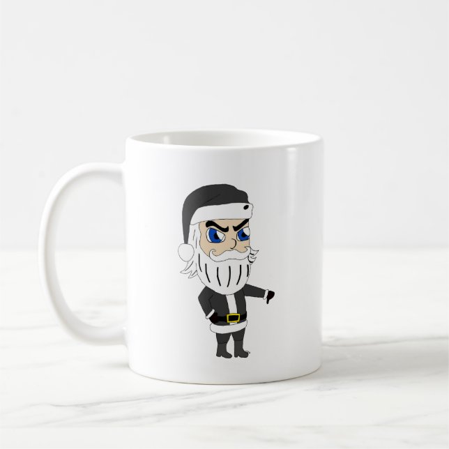 bad guy santa claus    coffee mug (Left)