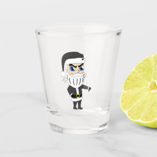 bad guy santa claus shot glass