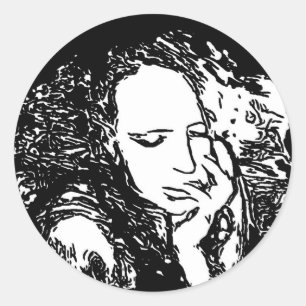 Bad Habit Classic Round Sticker