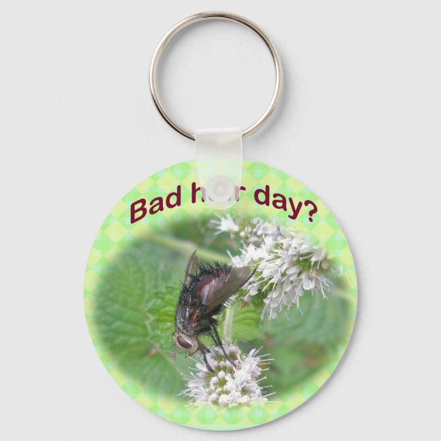 Bad Hair Day Fly Coordinating Items Key Ring (Front)
