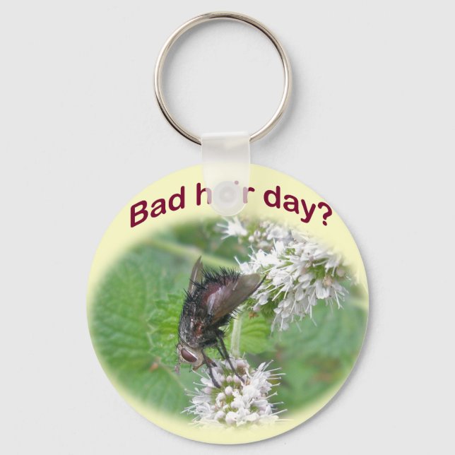 Bad Hair Day Fly Coordinating Items Key Ring (Front)