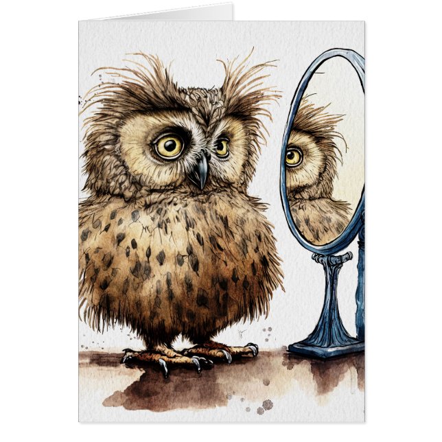 Bad Hair Day Greeting Card (Front)