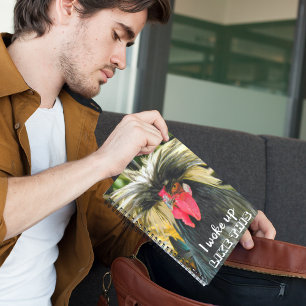 Bad Hair Day II Chicken Photo Notebook