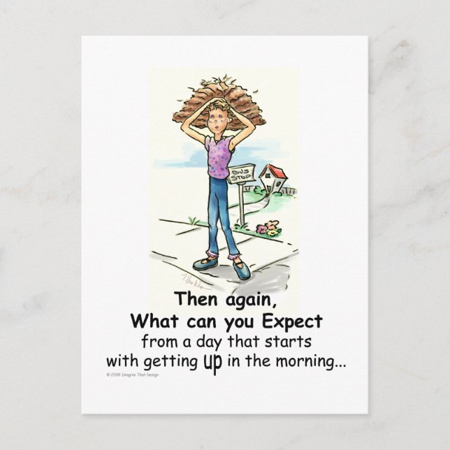 Bad Hair Day Postcard (Front)