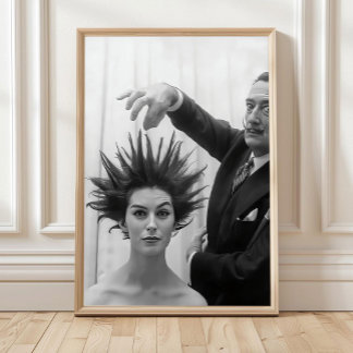 Bad Hair Day Wall Art, Funny Retro Haircut Poster, Poster