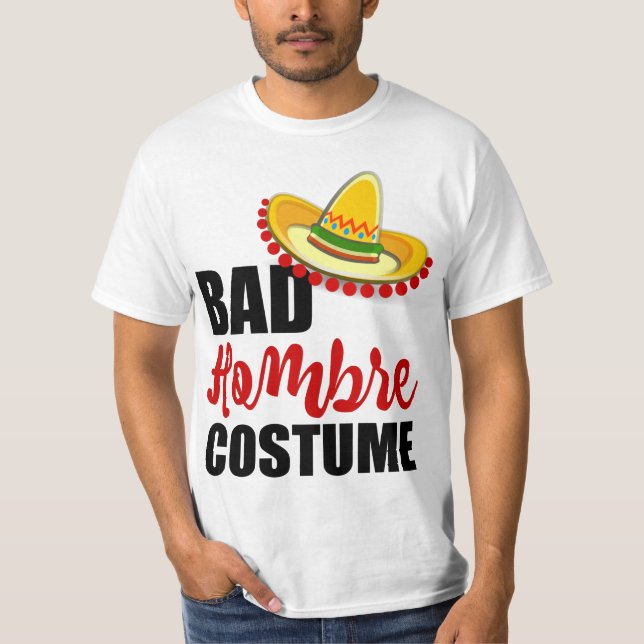 Bad Hombre Costume Colourful Sombrero T-Shirt (Front)