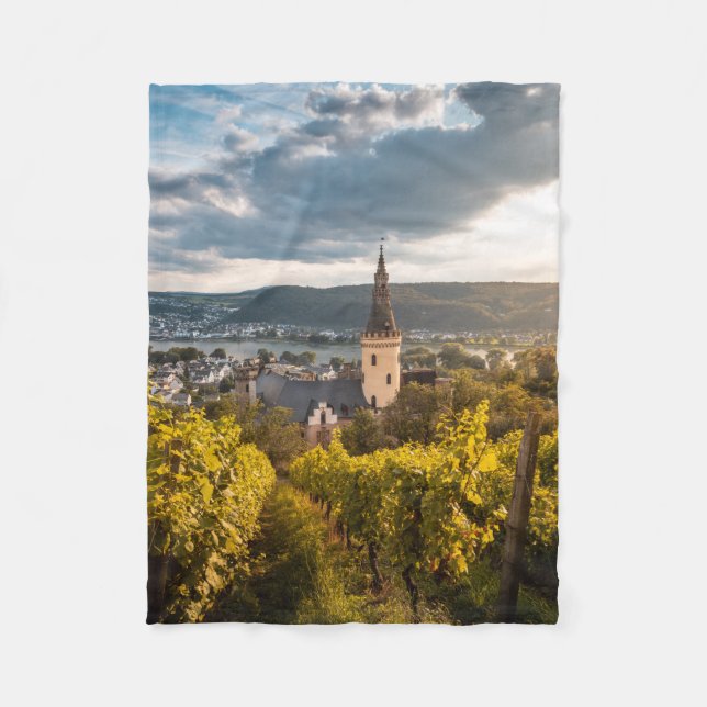 Bad Hönningen Germany Fleece Blanket (Front)