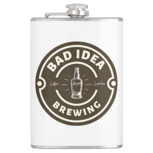 Bad Idea Brewing Tumbler Hip Flask