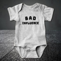 BAD Influence Baby Bodysuit – Bold Typography