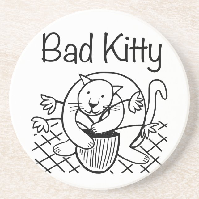 Bad Kitty 2 Coaster (Front)