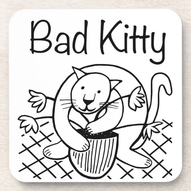 Bad Kitty 2 Coaster (Front)